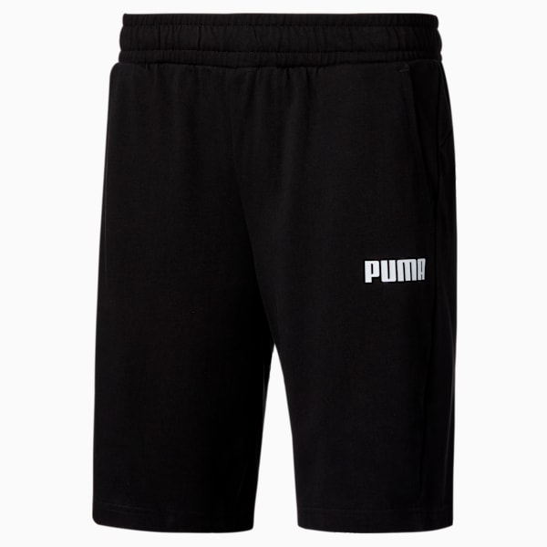 Essential Men's Knitted Regular Fit 10" Shorts, Puma Black, extralarge-IND